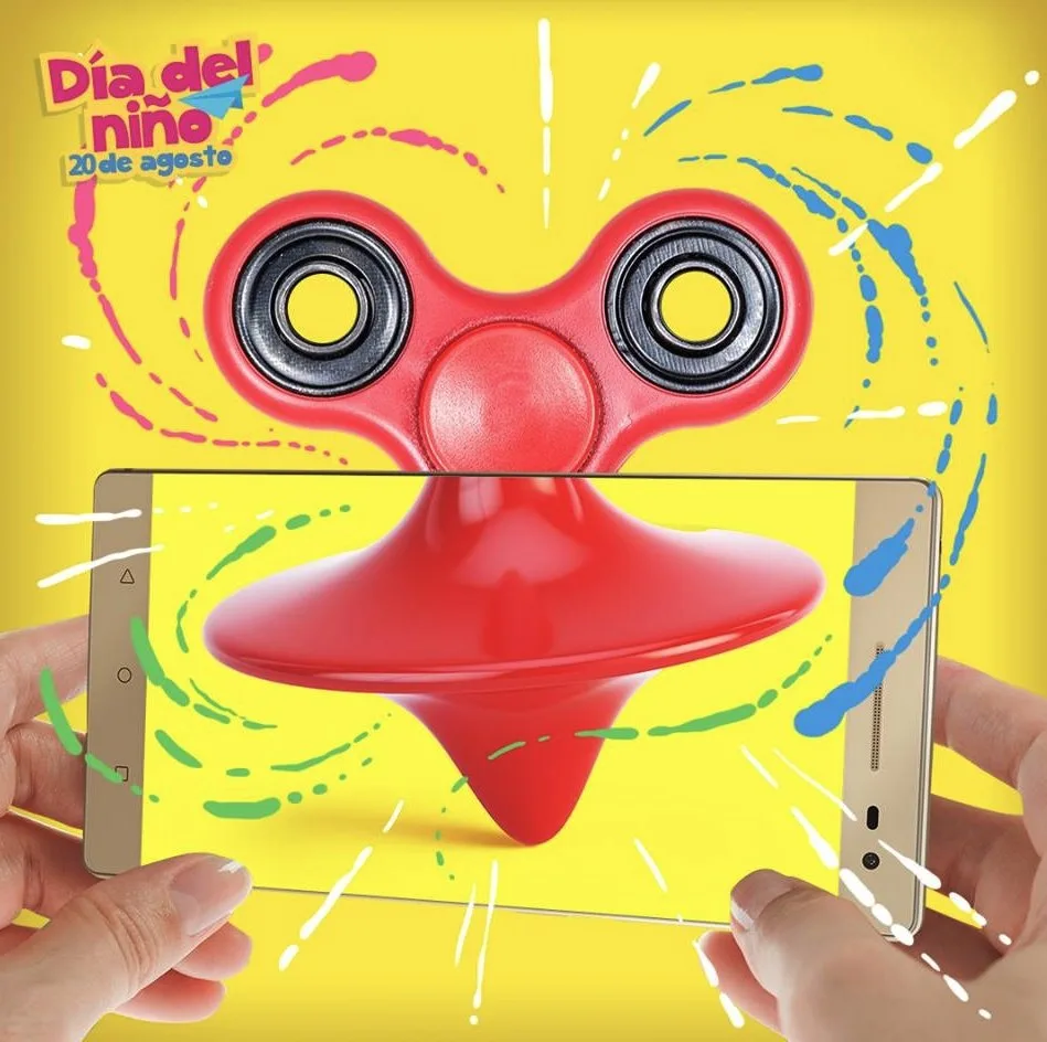 Pieza Día del Niño de Lenovo: un trompo que se convierte en un spinner